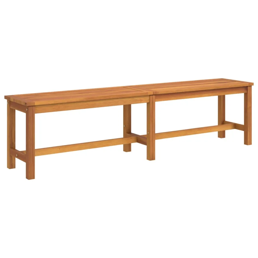 Banc de jardin 180x35x45 cm bois massif d'acacia - 2