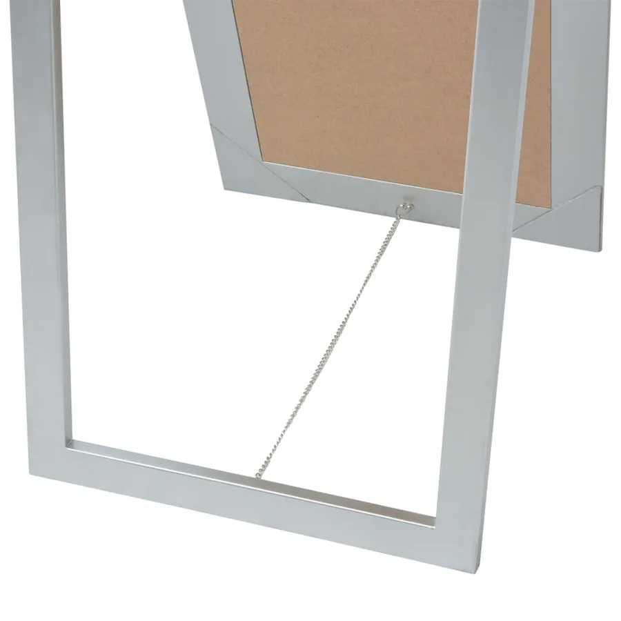 Miroir sur pied Style baroque 160x40 cm Argenté - 5
