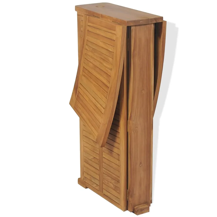 Table pliable de bar 155x53x105 cm Bois de teck solide - 3