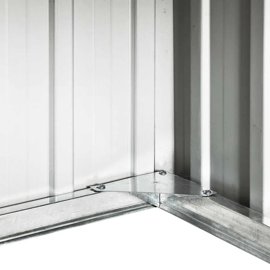 Abri pour robot de jardin 92x97x63 cm Acier galvanisé Marron - 8