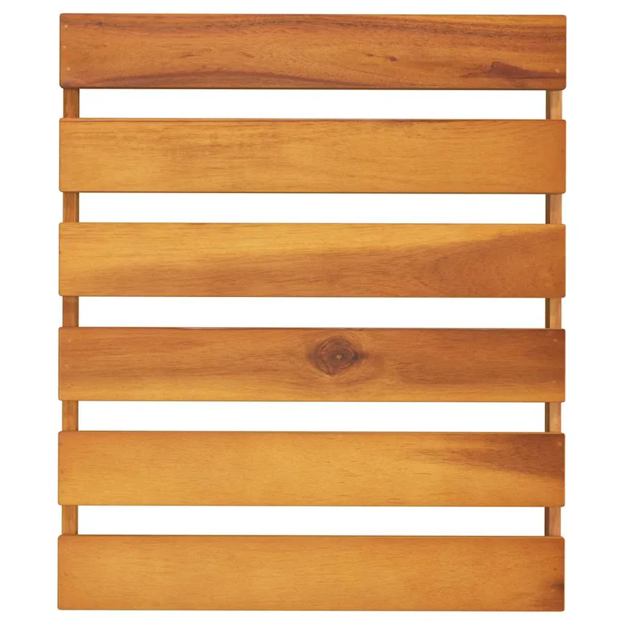 Étagère pliable à 3 niveaux Marron 43x31x63 cm Bois d'acacia - 7