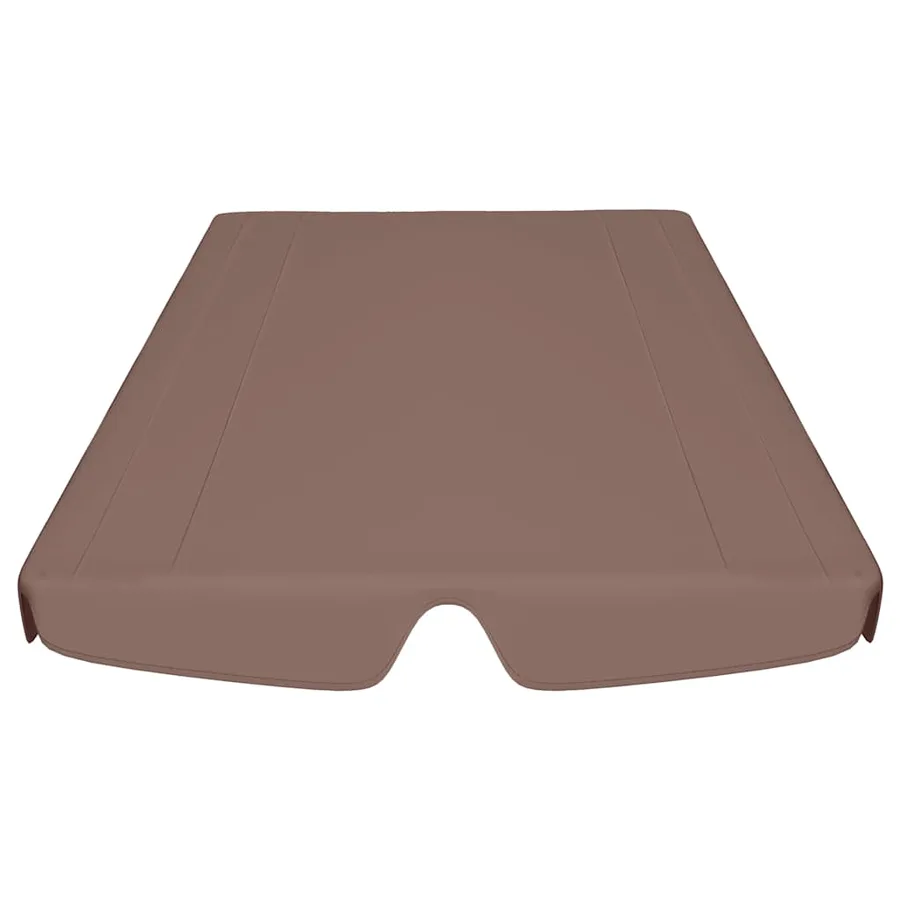 Toit de rechange de balançoire marron 150/130x105/70 cm - 4