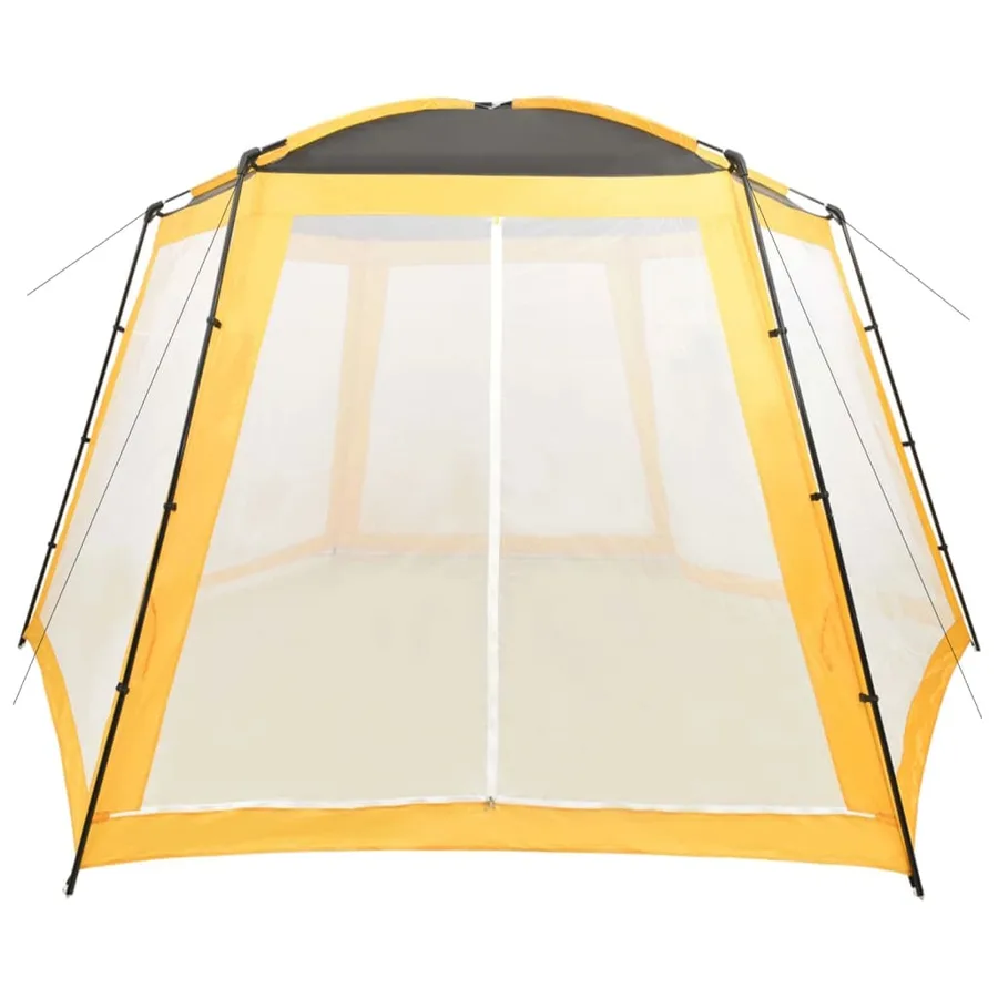 Tente de piscine Tissu 500x433x250 cm Jaune - 2