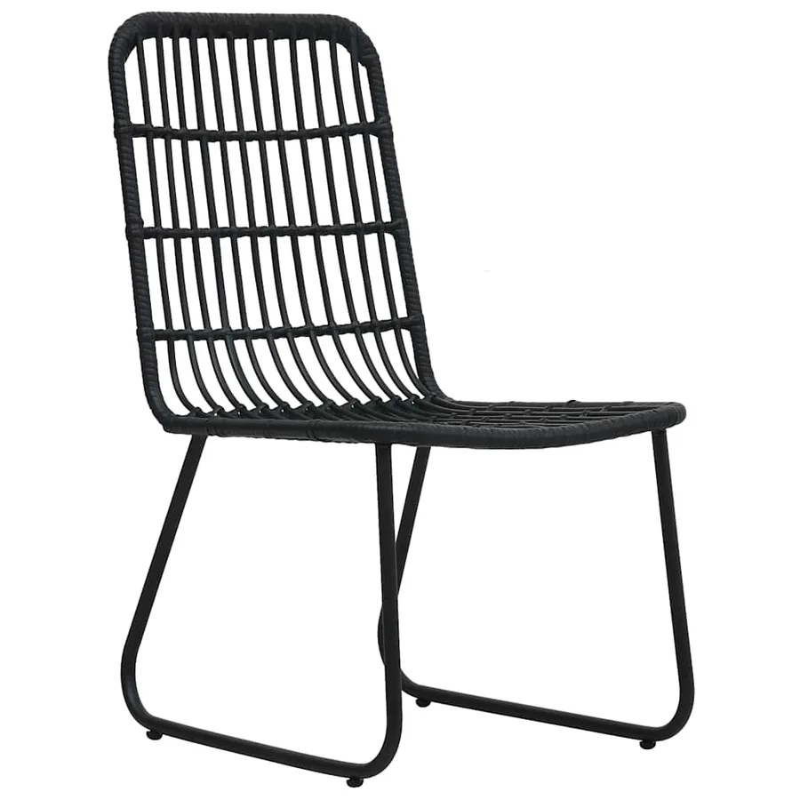 Ensemble à manger d'extérieur 3 pcs résine tressée et verre - 4