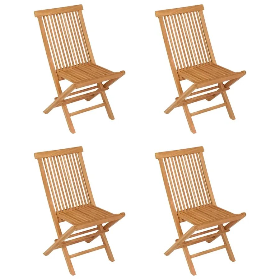 Ensemble à manger de jardin 5 pcs Bois de teck massif - 7