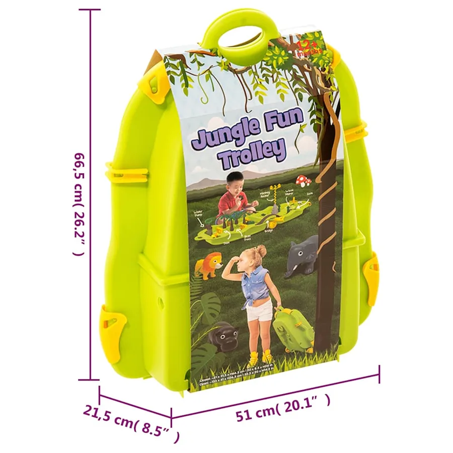 Chariot de loisirs aquatique Jungle 51x21,5x66,5 cm PP - 10