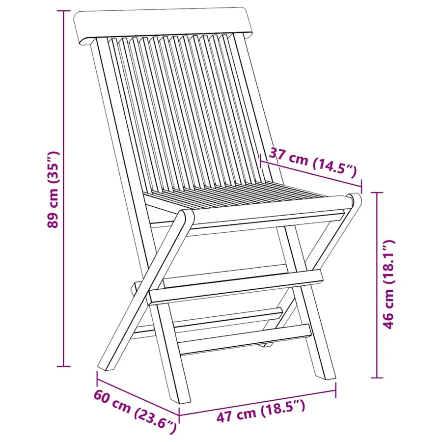 Ensemble à manger de jardin 5 pcs Bois de teck massif - 13