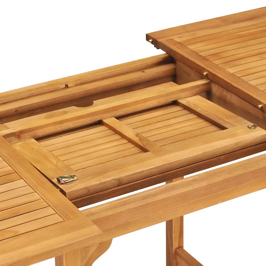 Ensemble à manger de jardin 5 pcs Bois de teck massif - 7