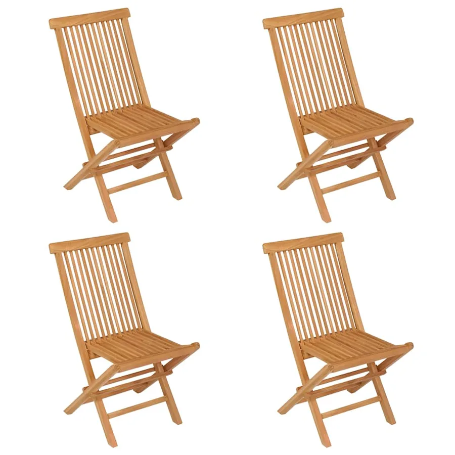 Ensemble à manger de jardin 5 pcs Bois de teck massif - 8