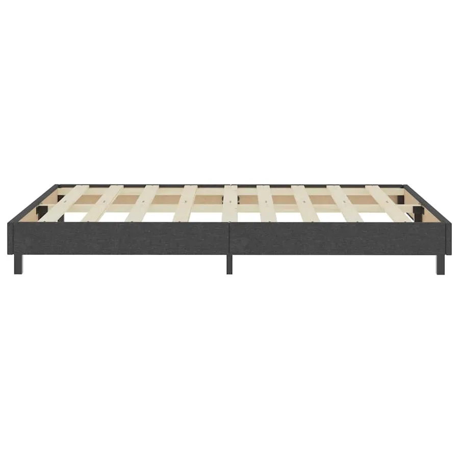 Sommier à lattes de lit sans matelas gris tissu 180x200 cm - 5