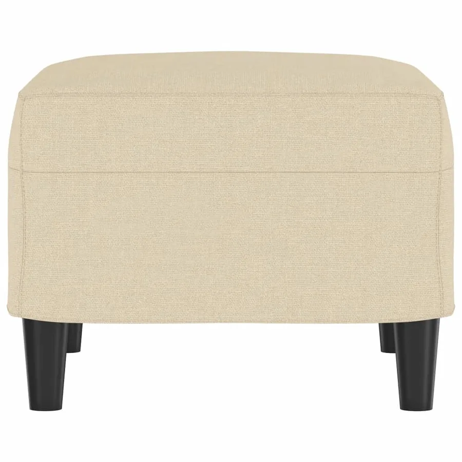 Repose-pied Crème 60x50x41 cm Tissu - 4