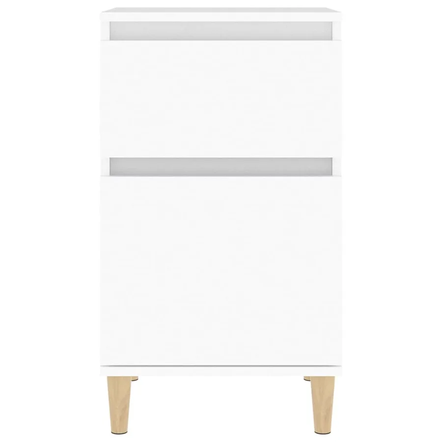 Table de chevet blanc 40x35x70 cm - 6