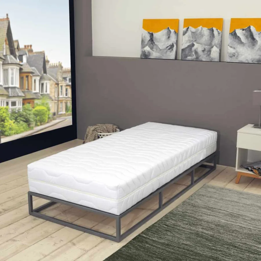 Matelas 80 x 200 cm 7 zones Ressort ensaché 20 cm H2
