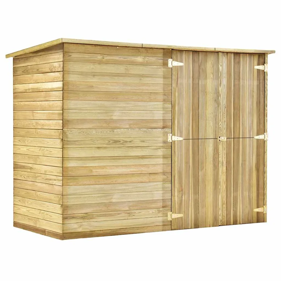 Abri à vélo de jardin 232x110x170 cm Bois de pin imprégné - 2