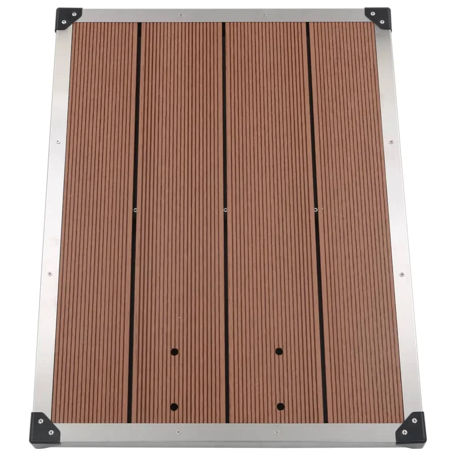 Douche de jardin avec base marron 230 cm Acier inoxydable - 13