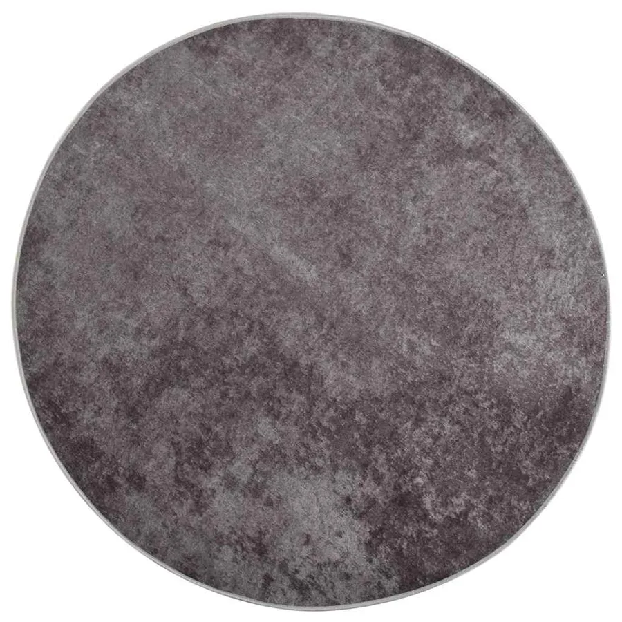 Tapis lavable φ120 cm gris - 2