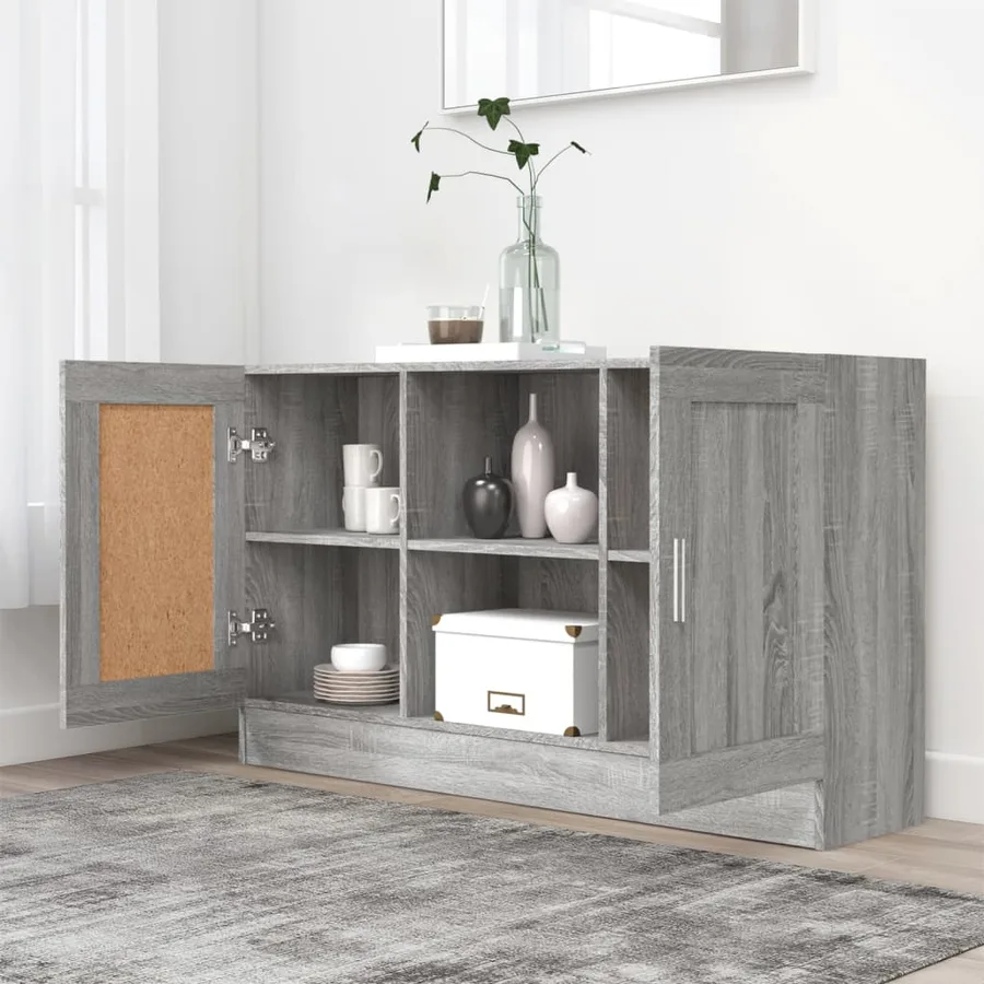 Buffet Sonoma gris 120x30,5x70 cm Bois d'ingénierie - 3