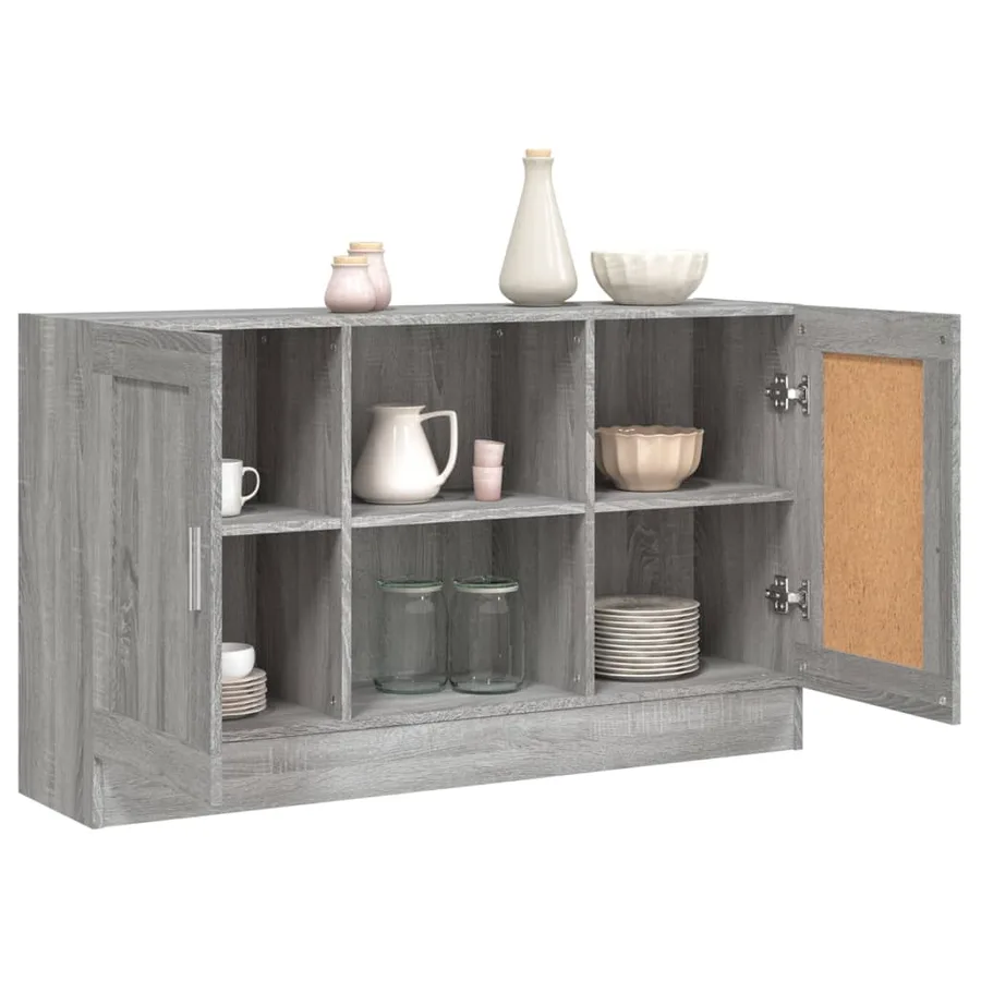 Buffet Sonoma gris 120x30,5x70 cm Bois d'ingénierie - 7