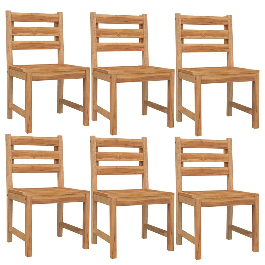 Ensemble à manger de jardin 7 pcs Bois de teck solide - 4