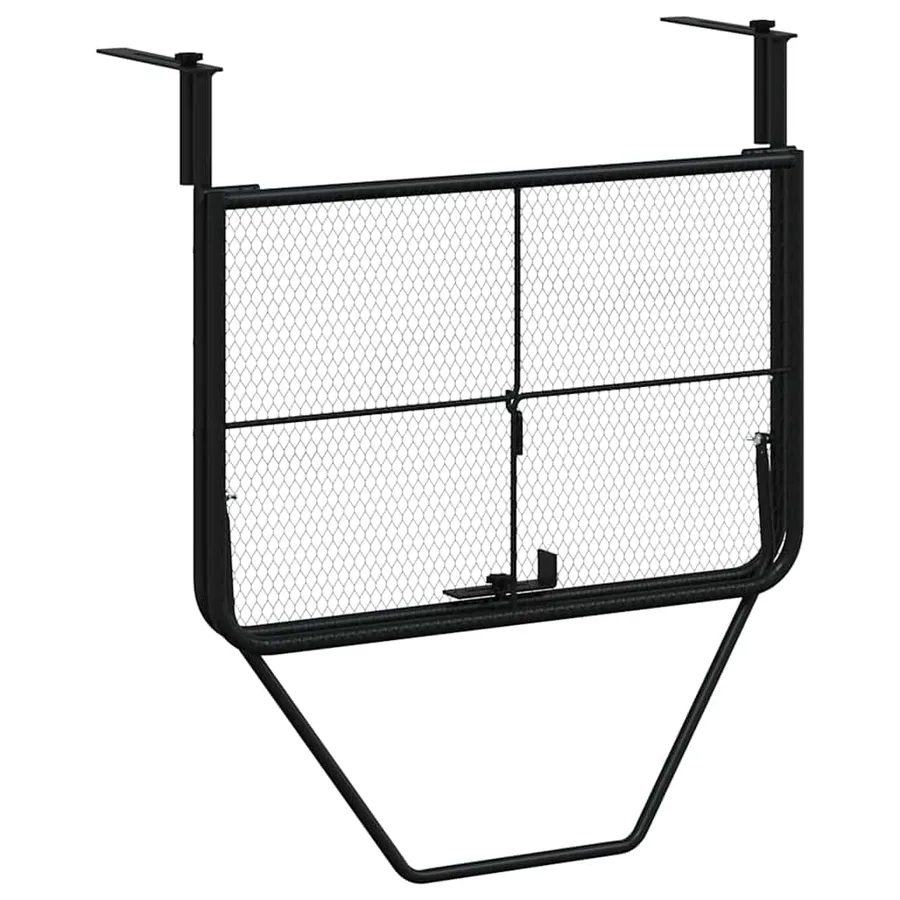 Table de balcon Noir 60x40 cm Acier - 5