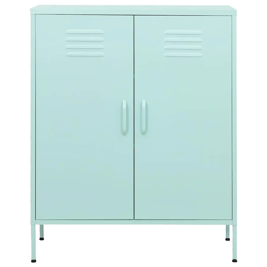 Armoire de rangement Vert menthe 80x35x101,5 cm Acier - 3