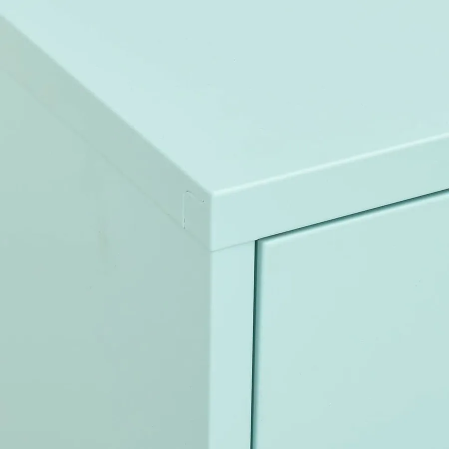 Armoire de rangement Vert menthe 80x35x101,5 cm Acier - 7