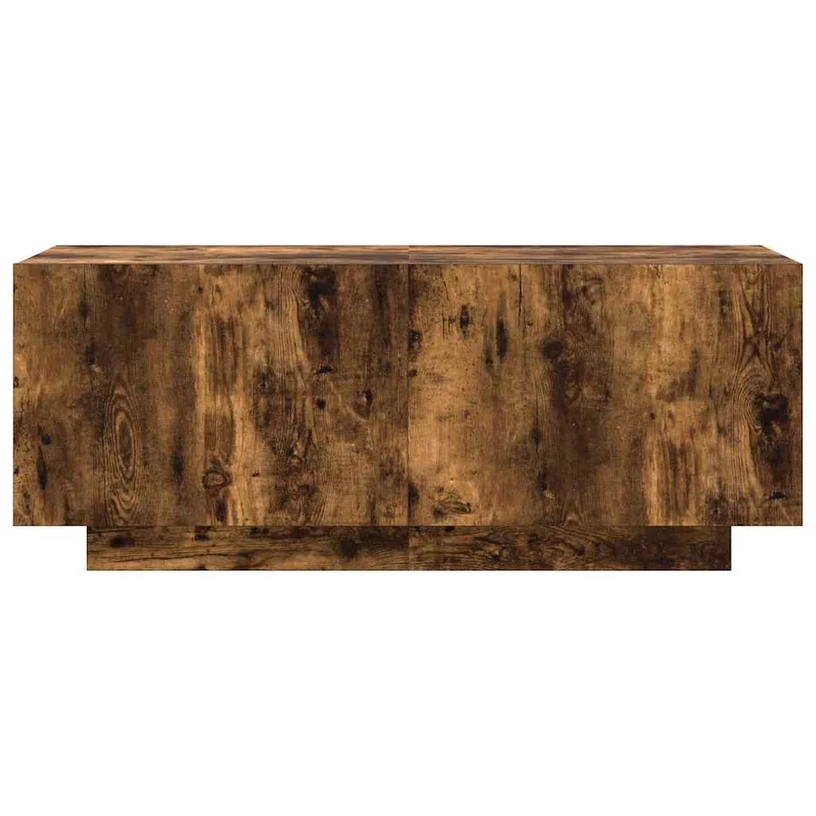 Meuble TV Chêne fumé 100x35x40 cm Bois d'ingénierie - 4