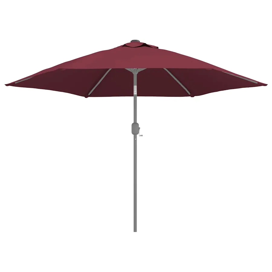 Tissu de remplacement pour parasol d'extérieur Bordeaux 300 cm - 4