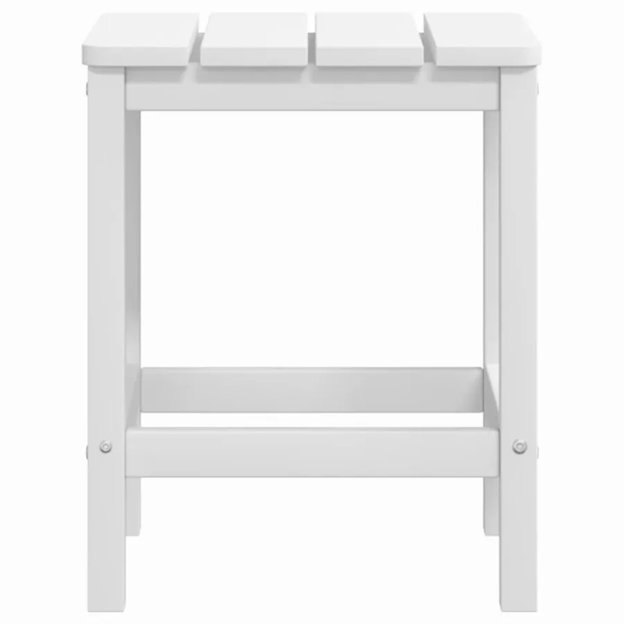 Chaise de jardin Adirondack avec table PEHD Blanc - 6