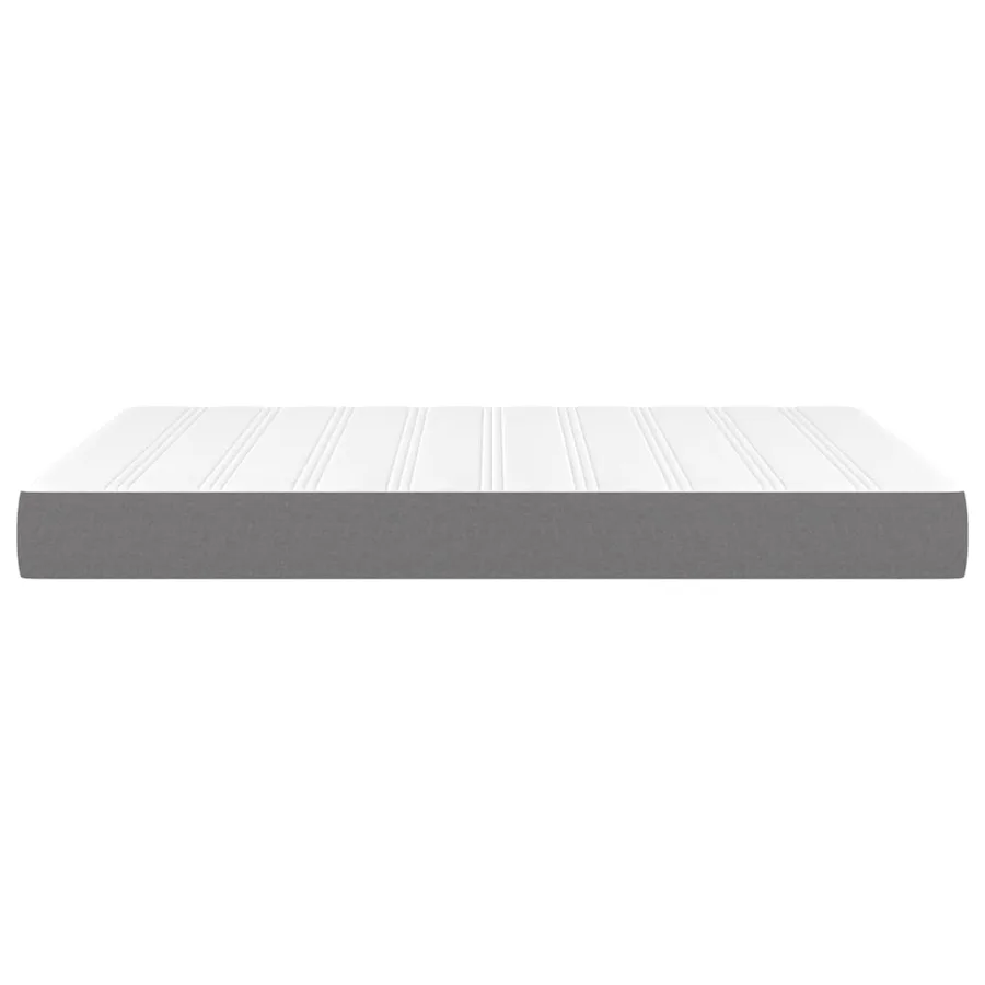 Matelas de lit à ressorts ensachés fermeté moyenne Gris foncé 140x200x20 cm - 4