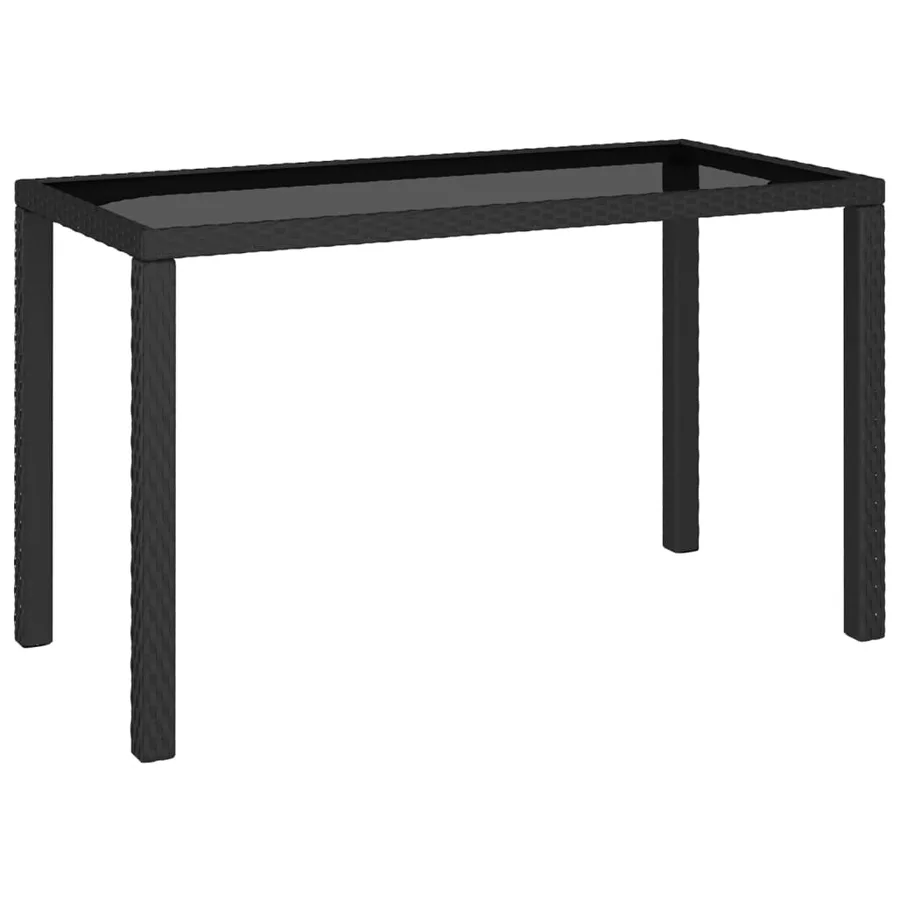 Salon de jardin 6 pcs avec coussins Résine tressée Noir - 6