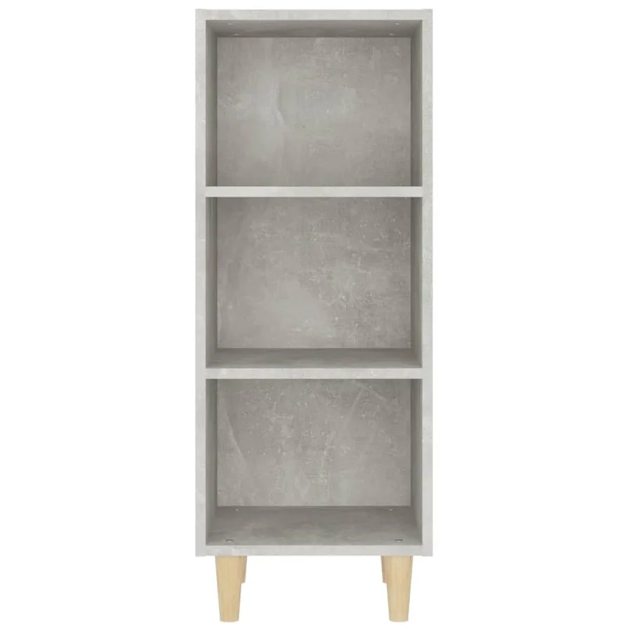 Buffet Gris béton 34,5x32,5x90 cm Bois d'ingénierie - 5