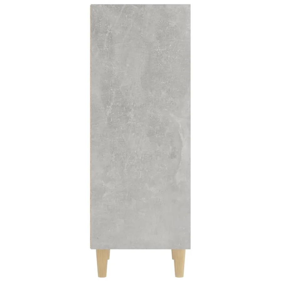 Buffet Gris béton 34,5x32,5x90 cm Bois d'ingénierie - 6
