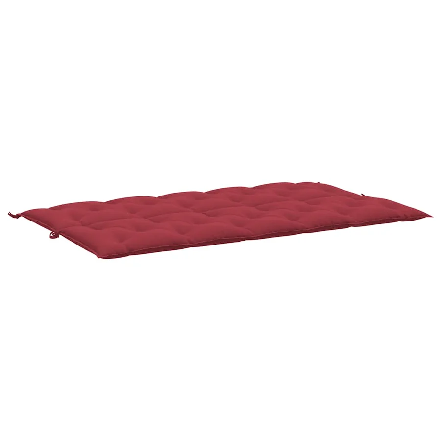 Coussin de banc de jardin rouge bordeaux tissu oxford - 4