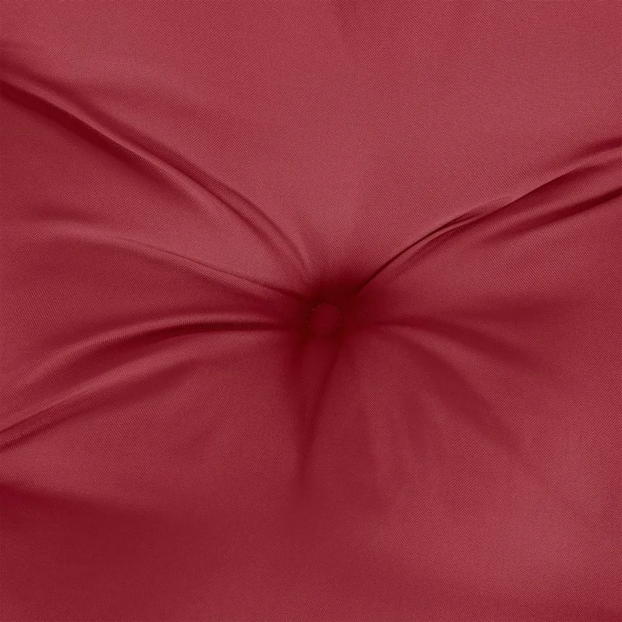 Coussin de banc de jardin rouge bordeaux tissu oxford - 6