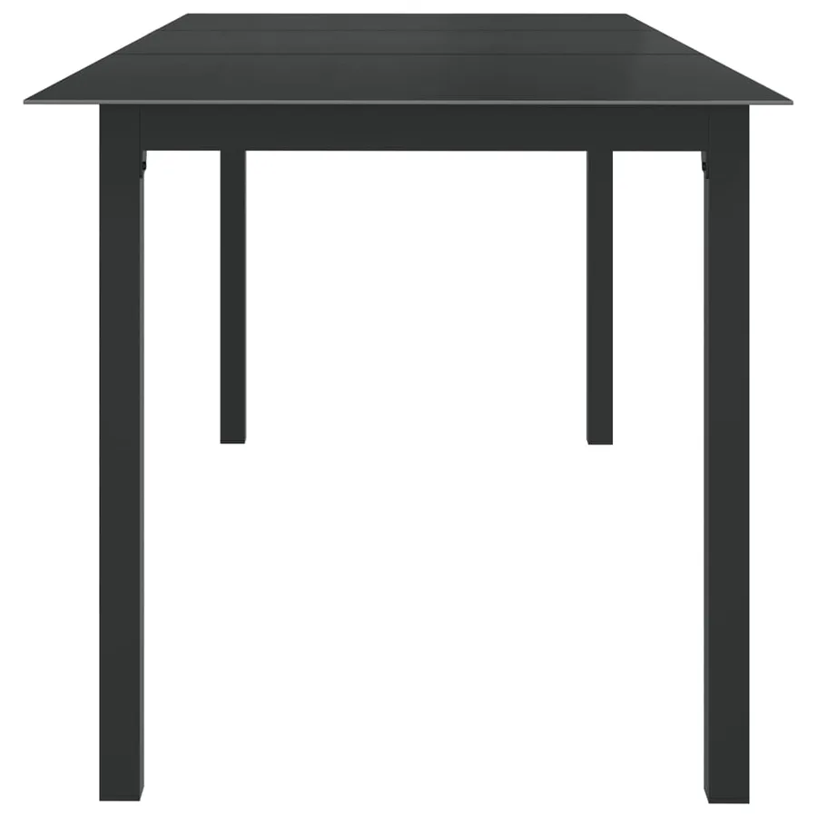 Ensemble à manger de jardin 9 pcs aluminium anthracite - 4