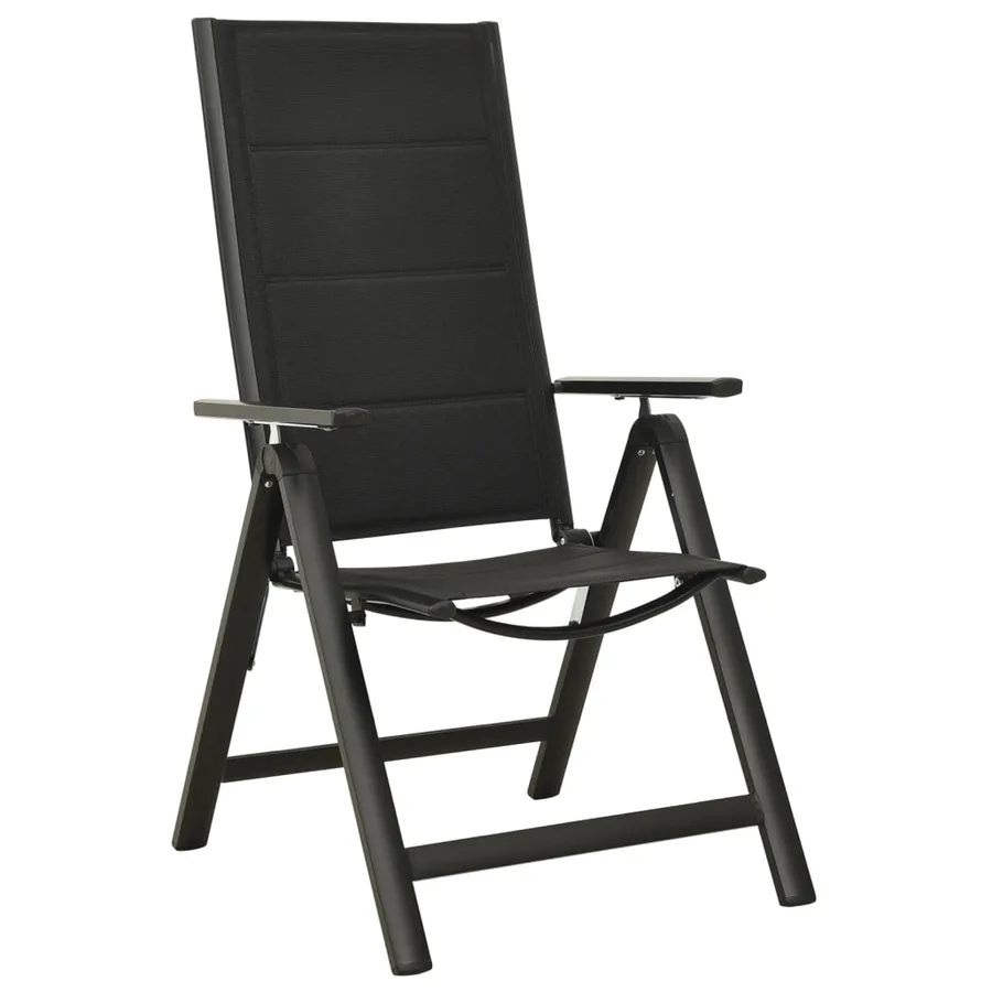 Ensemble à manger de jardin 9 pcs aluminium anthracite - 7