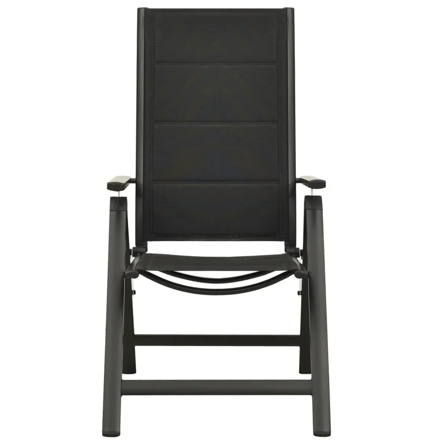 Ensemble à manger de jardin 9 pcs aluminium anthracite - 8