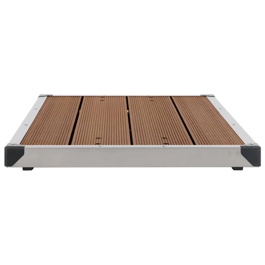 Douche de jardin avec base marron 230 cm Acier inoxydable - 14