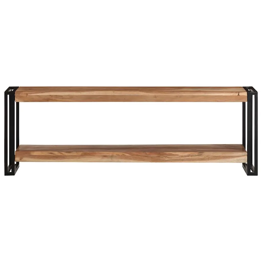 Meuble TV 120x30x40 cm Bois d'acacia massif - 2