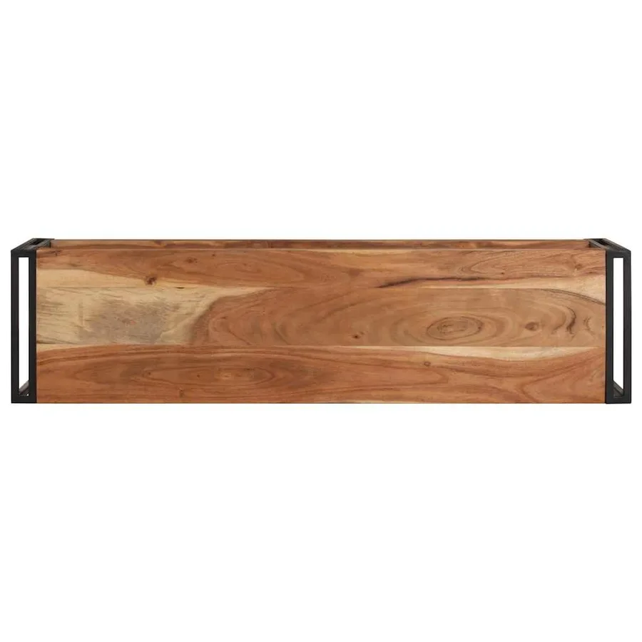 Meuble TV 120x30x40 cm Bois d'acacia massif - 3