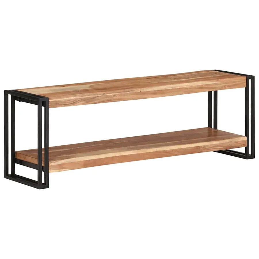 Meuble TV 120x30x40 cm Bois d'acacia massif - 6