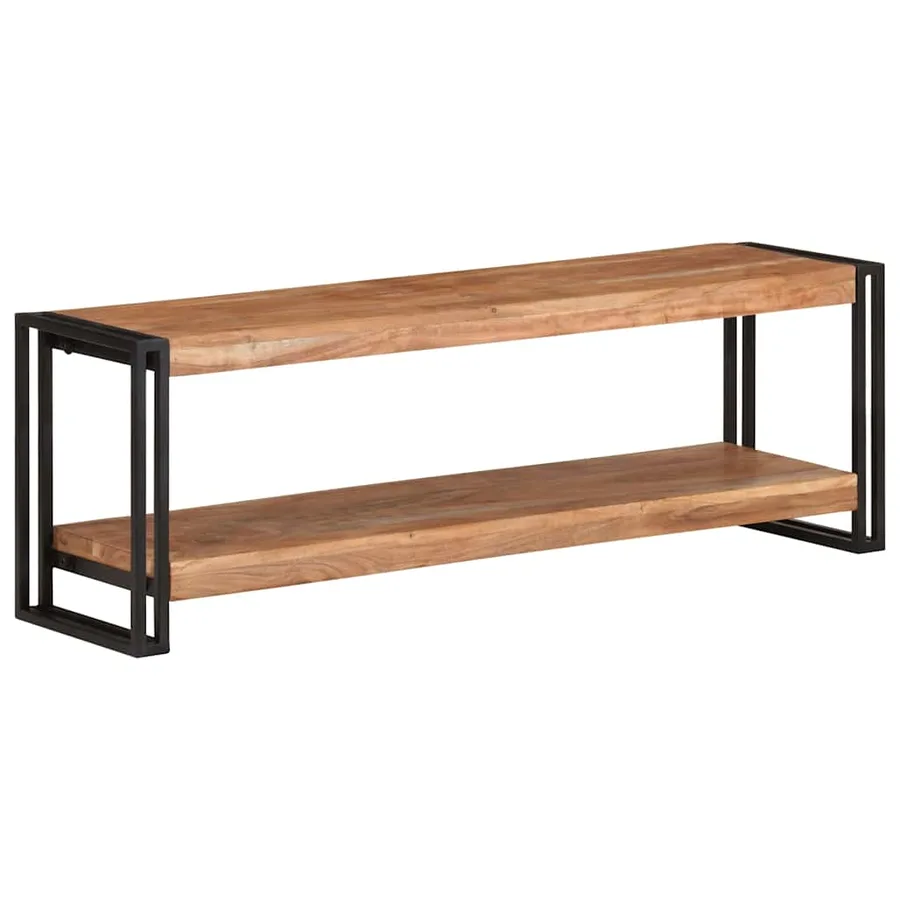 Meuble TV 120x30x40 cm Bois d'acacia massif - 7