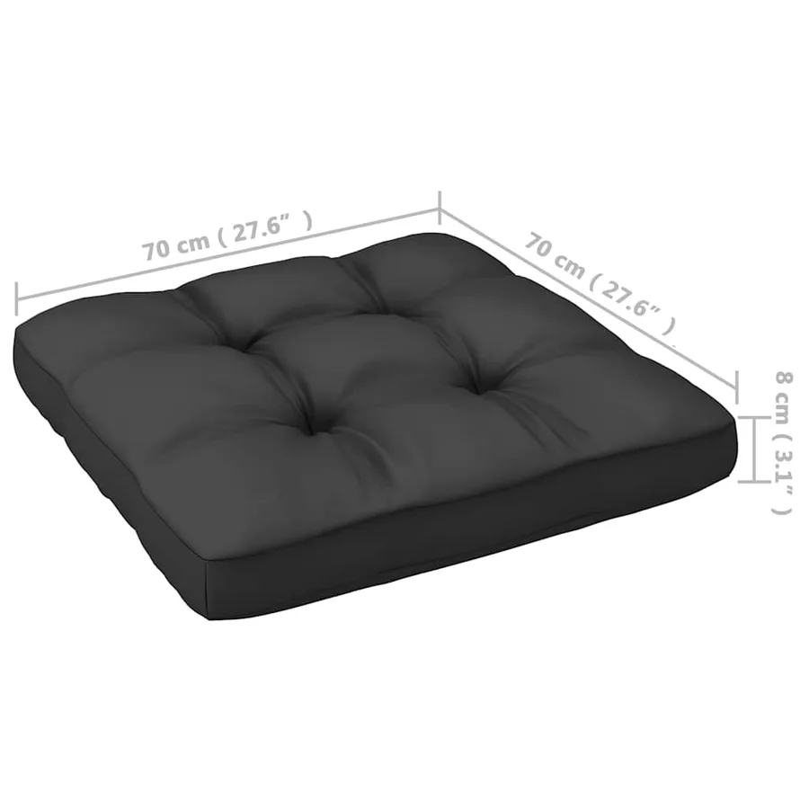 Canapés centraux de jardin coussins anthracite 2 pcs - 14
