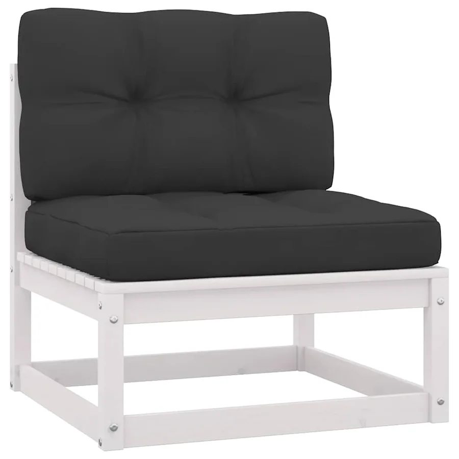 Canapés centraux de jardin coussins anthracite 2 pcs - 2