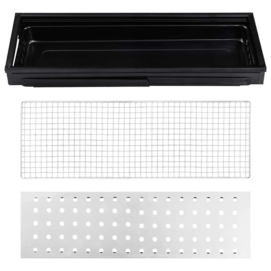 Barbecue portable de camping inoxydable 60x22,5x33 cm - 6