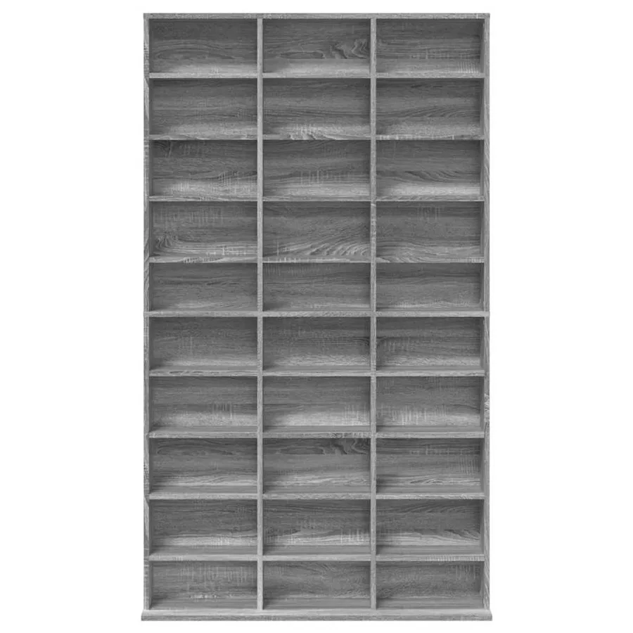 Armoire à CD Sonoma gris 102x23x177,5 cm Bois d'ingénierie - 4