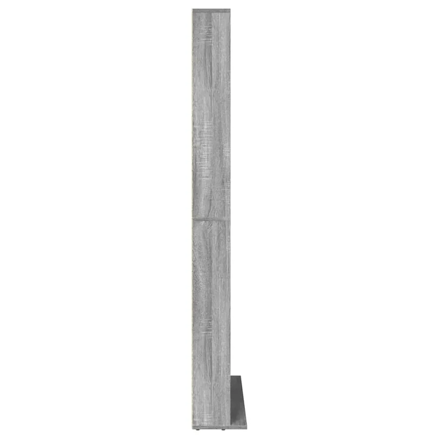 Armoire à CD Sonoma gris 102x23x177,5 cm Bois d'ingénierie - 5