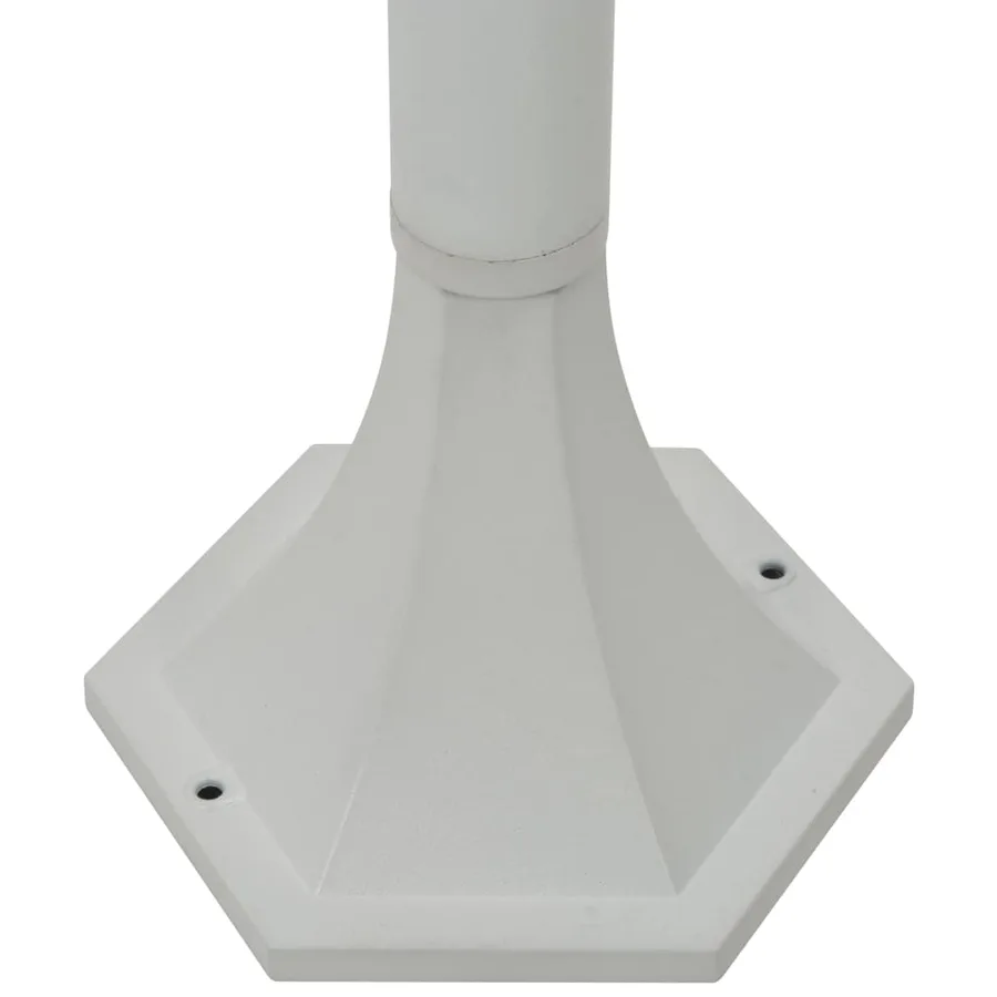 Lampe de jardin à piquet 6 pcs E27 110 cm Aluminium Blanc - 6