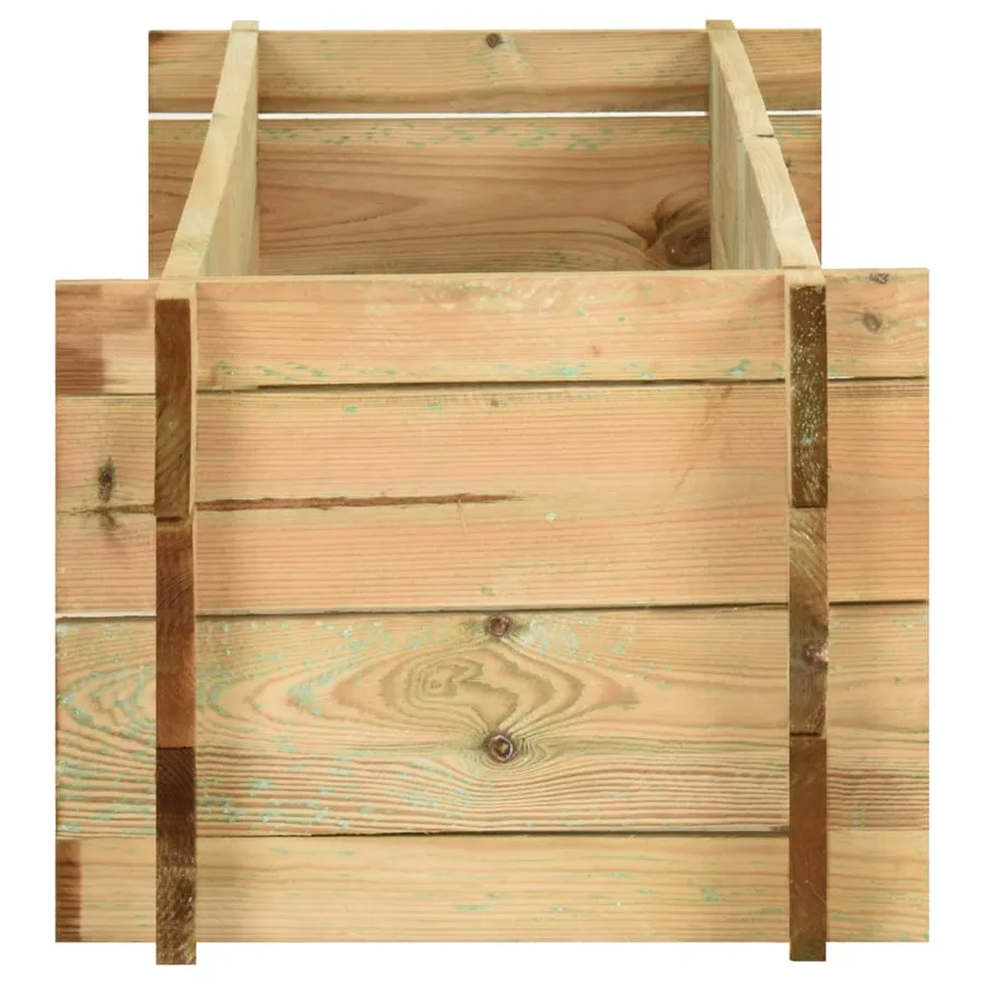 Jardinière surélevée de légumes Bois de pin imprégné 120 cm - 3